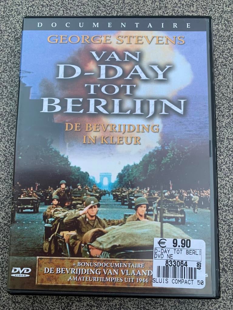 Dvd van D-Day tot Berlijn De bevrijding van vlaanderen, Gebruikt, Vanaf 16 jaar, Ophalen of Verzenden, Documentaire