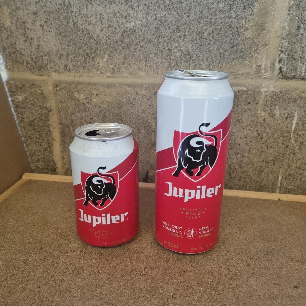 Duo de canettes Jupiler, Enlèvement ou Envoi, Utilisé, Bouteille(s), Jupiler
