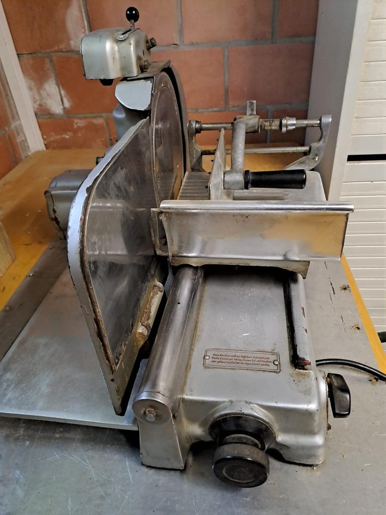 Snijmachine in inox, Ophalen, Bakkerij en Slagerij