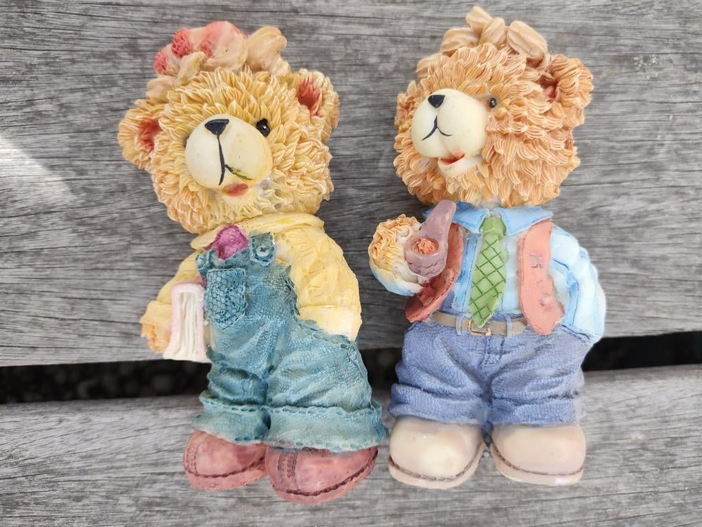 Twee beren beeldjes, Ophalen of Verzenden, Zo goed als nieuw, Dier
