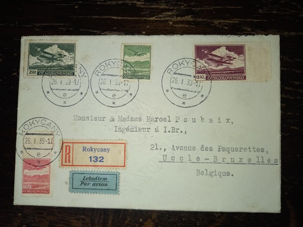 Brief vliegtuig lot 417, Postzegels en Munten, Ophalen of Verzenden