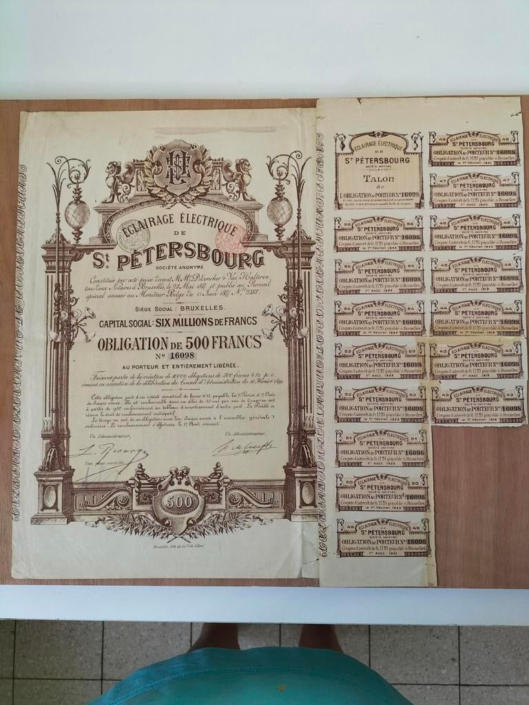 Verplichting elektrische verlichting in Sint-Petersburg, Ophalen, Voor 1920