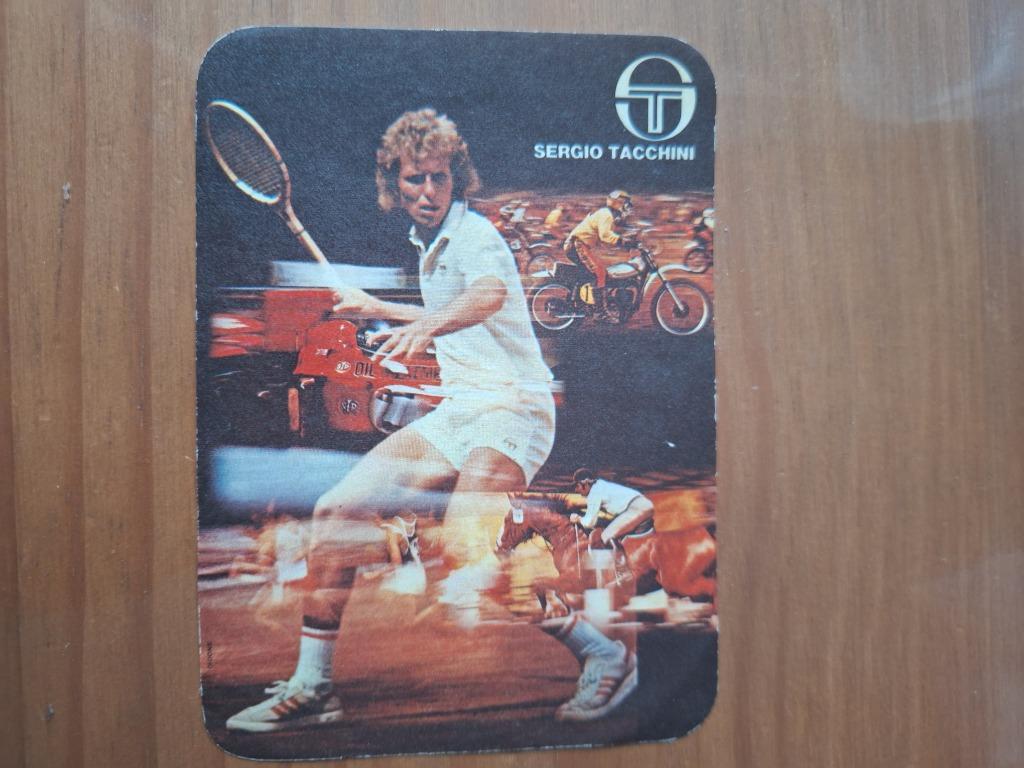 Vintage sticker Sergio Tacchini Vitos Gerulaitis, Enlèvement ou Envoi, Utilisé, Sport
