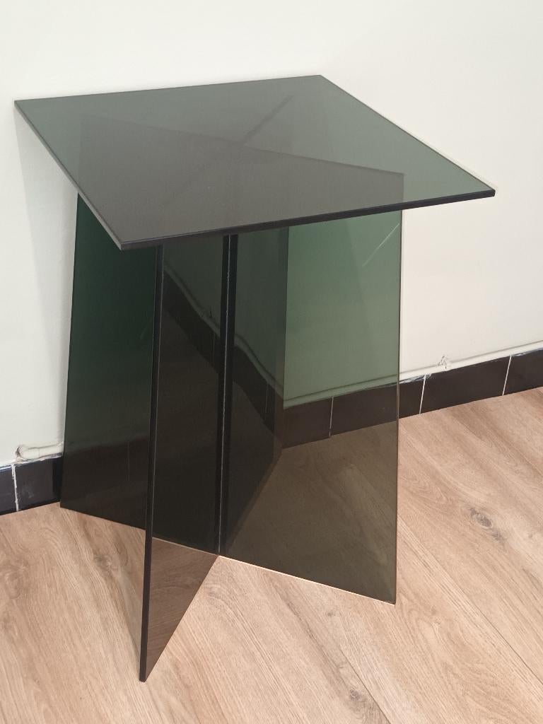 Bijzettafel in glas, Onbekend, Verre, Enlèvement, Onbekend