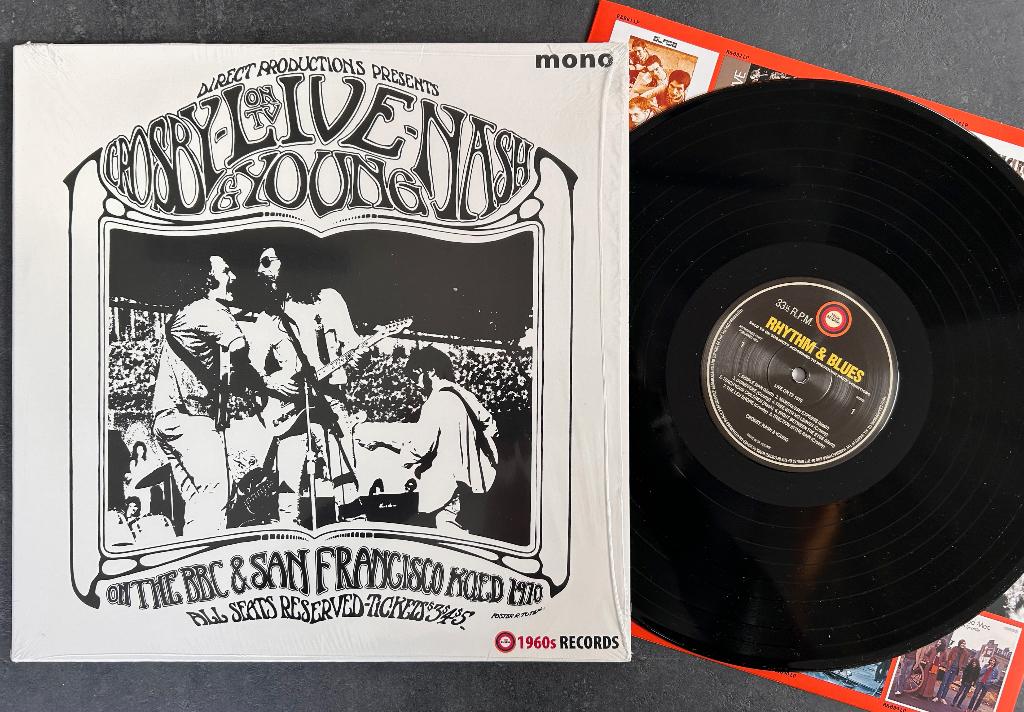 CROSBY, NASH & YOUNG - Live on TV ( LP; MINT ), Cd's en Dvd's, Vinyl | Rock, Zo goed als nieuw, Poprock, 12 inch, Verzenden