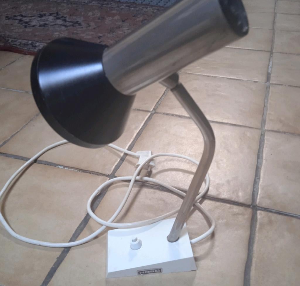 Vintage bureaulamp, jaren '60, merk Hoso,werkt nog perfect, Ophalen of Verzenden