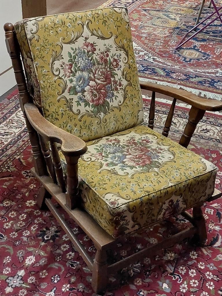 Fauteuil 1 personne en chêne, 75 à 100 cm, Enlèvement, Utilisé, 50 à 75 cm