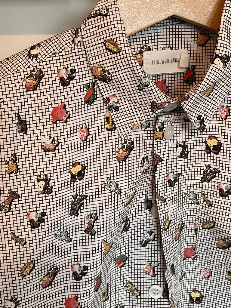 Filou&friends hemdje maat 4 - perfecte staat, Kinderen en Baby's, Kinderkleding | Maat 104, Zo goed als nieuw, Jongen, Shirt of Longsleeve
