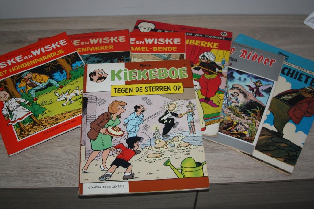 7 strips , S en W , Nero , Jommeke , kiekeboe ,Rode ridder, Gelezen, Ophalen of Verzenden, Meerdere auteurs, Meerdere stripboeken