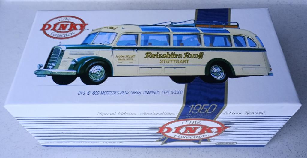 Dinky Mercedes Omnibus 1950, DINKY, 1/50. NIEUW., Hobby en Vrije tijd, Modelauto's | 1:50, Ophalen of Verzenden, Nieuw, Bus of Vrachtwagen