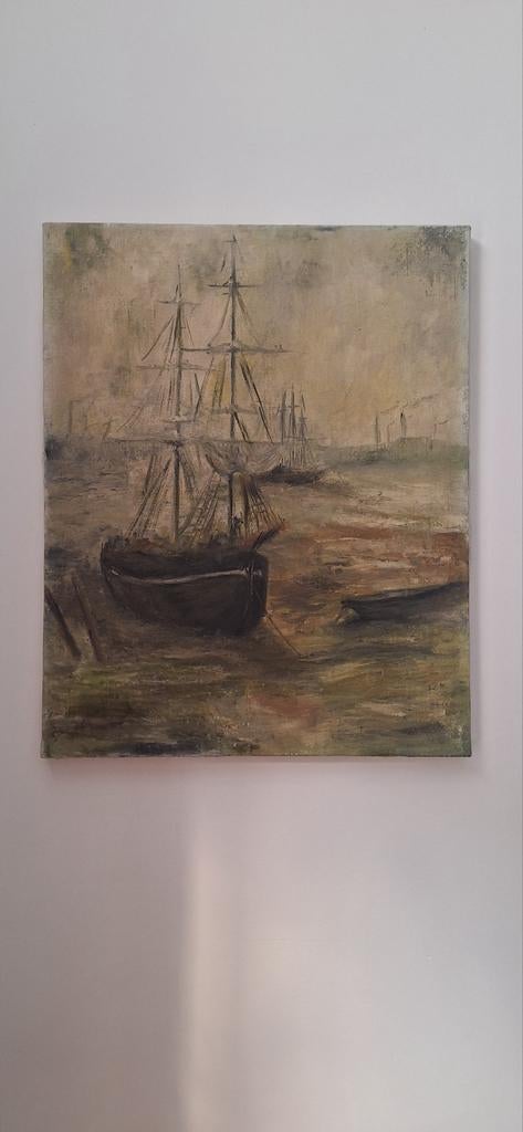 Gréement / peinture à l'huile sur toile, Enlèvement ou Envoi