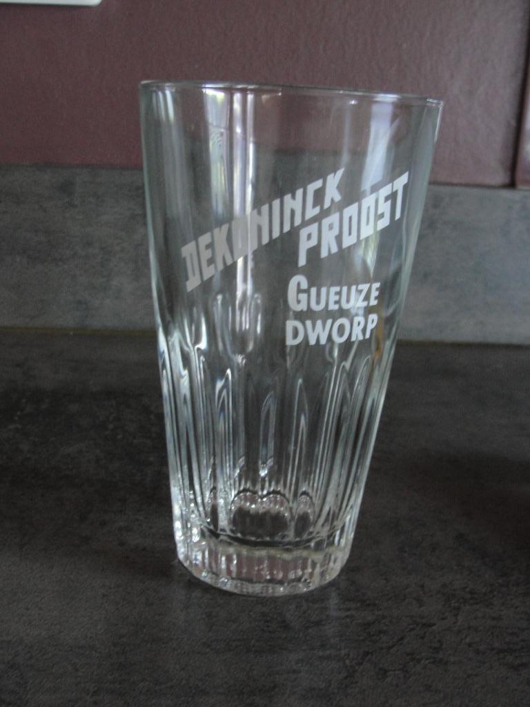 Gueuze glas Dekoninck Proost Dworp, Ophalen of Verzenden, Zo goed als nieuw, Glas of Glazen, Overige merken