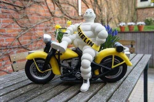 Michelin bibendum pop op Halley Davidson  ., Ophalen, Nieuw, Overige typen