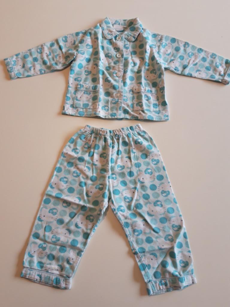 Warme winterpyjama "Hello Kitty" - Maat 92, Nacht- of Onderkleding, Gebruikt, Meisje, Ophalen of Verzenden