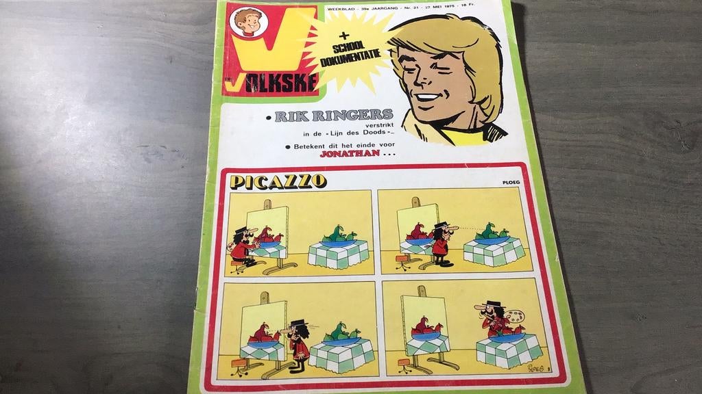 Volkske magazine 21(c2), Eén stripboek, Ophalen of Verzenden, Gelezen