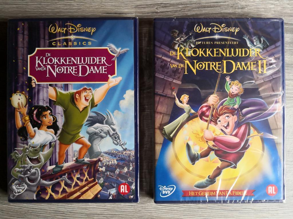 Disney dvd's de klokkenluider van de notre dame 1 & 2, Ophalen of Verzenden