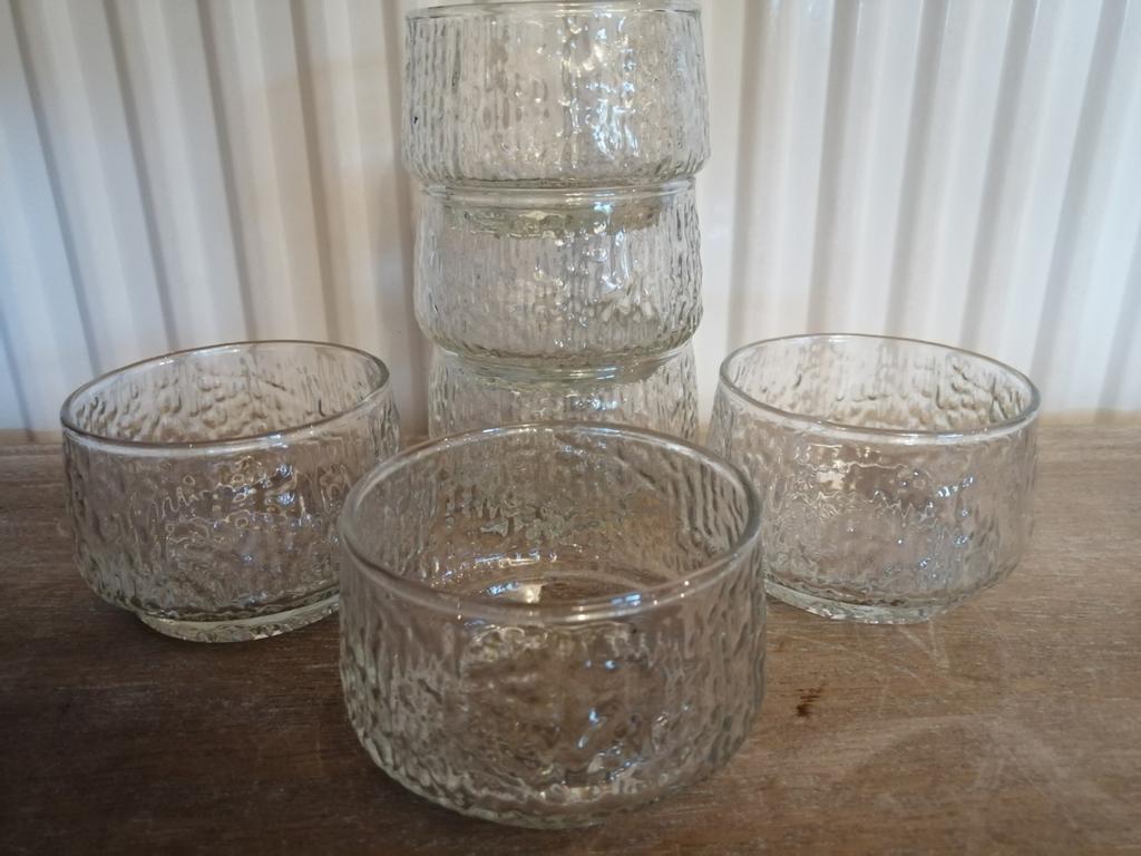 VINTAGE Ravenhead set van 6 kommetjes, Verzamelen, Glas en Drinkglazen, Ophalen of Verzenden