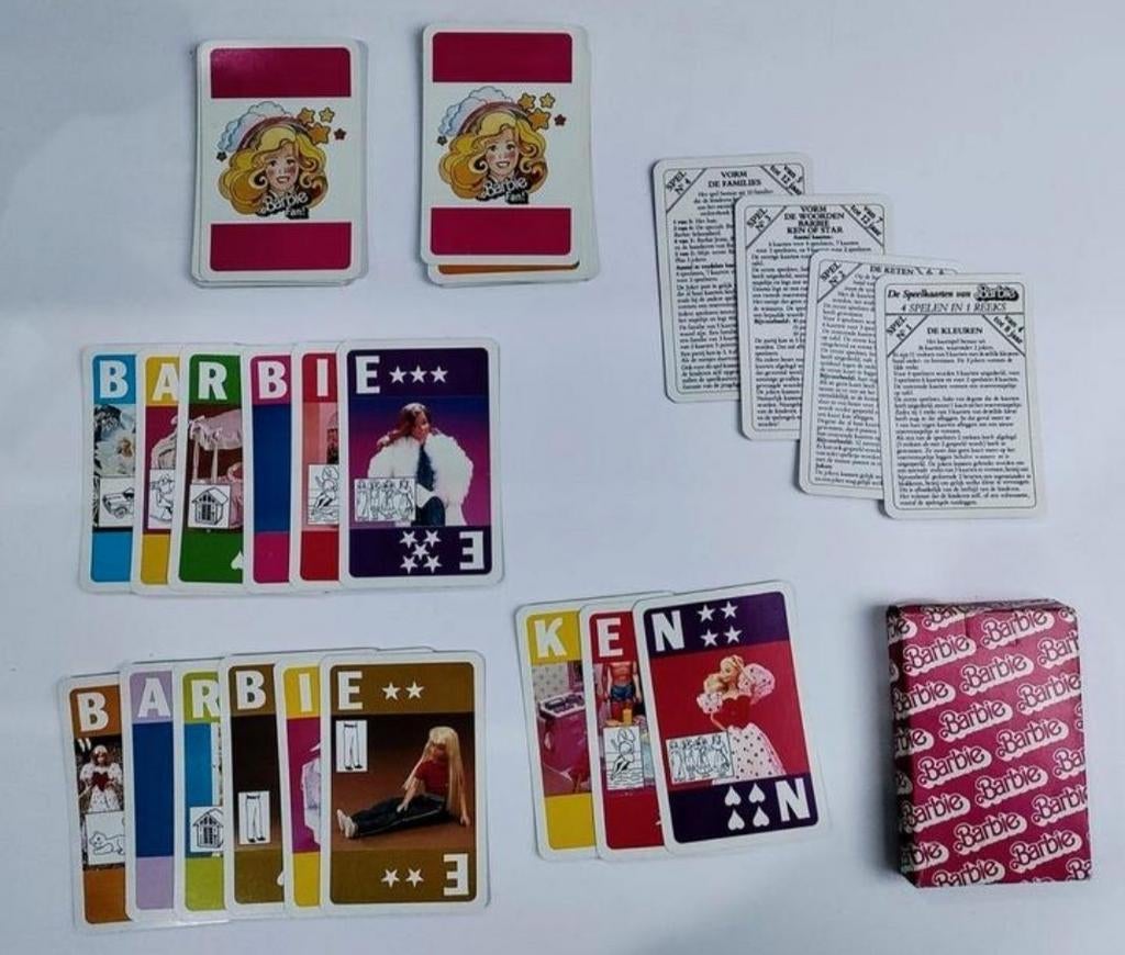 Vintage kaartspel Barbie jaren '80, Ophalen of Verzenden