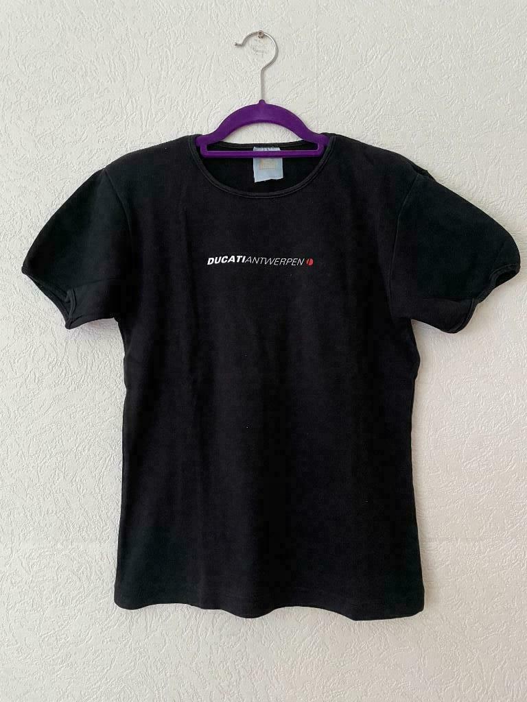 zwart t-shirt Ducati Antwerpen, Maat 38/40 (M), Zwart, Ophalen of Verzenden, Korte mouw