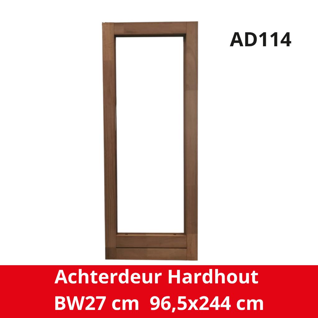 Hardhouten achterdeur | achterdeur | schuurdeur | buitendeur, Doe-het-zelf en Bouw, Deuren en Vliegenramen, Ophalen, Nieuw, Hout