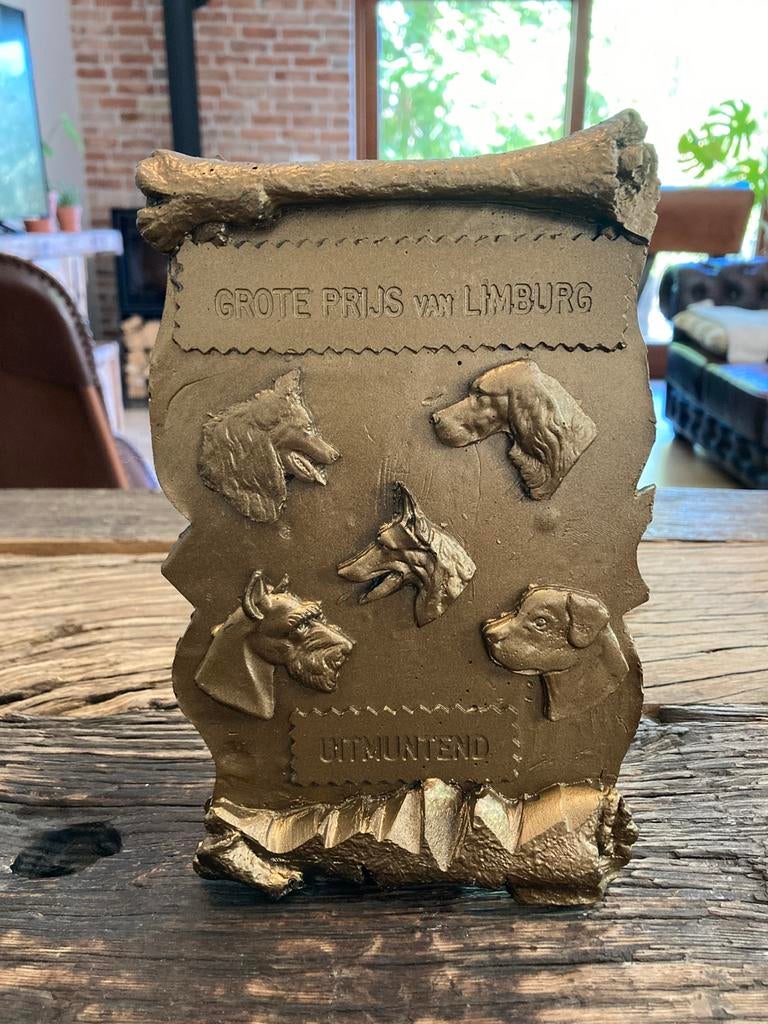 Mooie Trofee Grote Prijs van Limburg Hondenshow uitmuntend, Postzegels en Munten, Ophalen of Verzenden