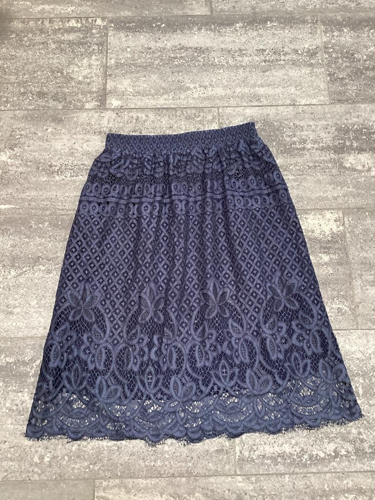 Rok Améline (Mayerline) 42, Blauw, Maat 42/44 (L), Ophalen of Verzenden, Onder de knie