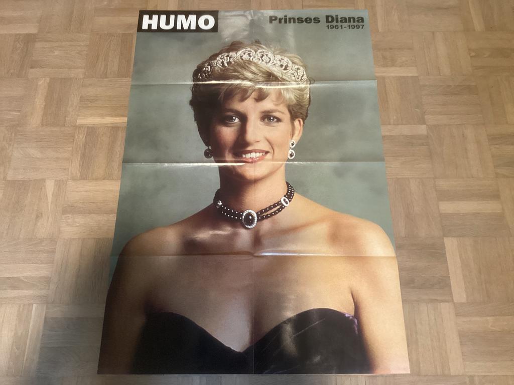 Affiche prinses Diana. Humo, Verzamelen, Ophalen of Verzenden, Zo goed als nieuw