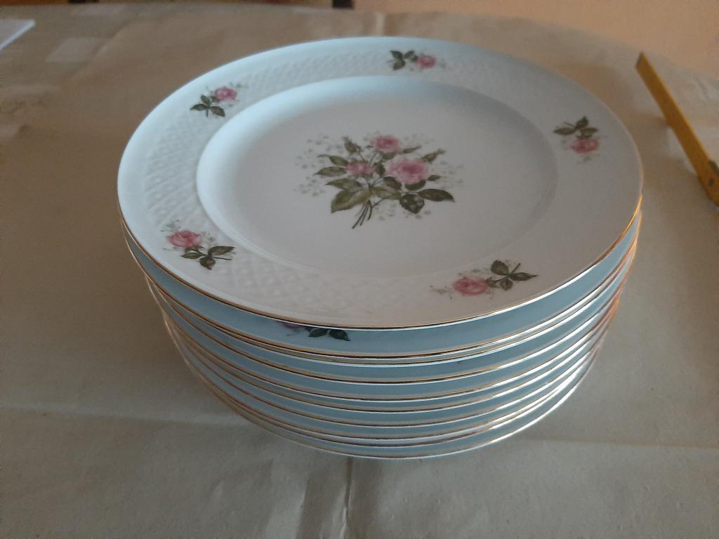 Set van 10 platte borden porselein Seltmann Weiden, Enlèvement