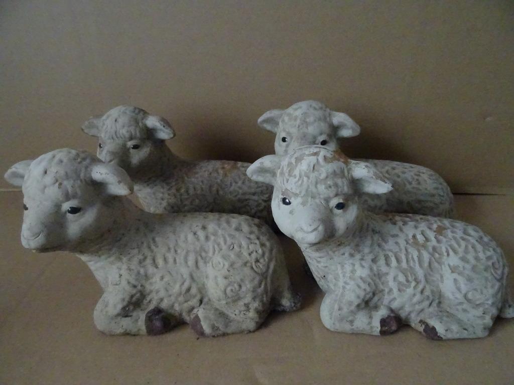 Kerststal schapen grote schapen kerststal van aardewerk 15cm, Diversen, Ophalen of Verzenden, Gebruikt