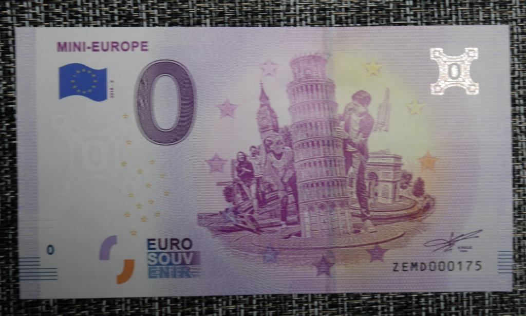 Billet 0 euro Belgique UNC 2018-2 Mini-europe, Envoi, Belgique, Série