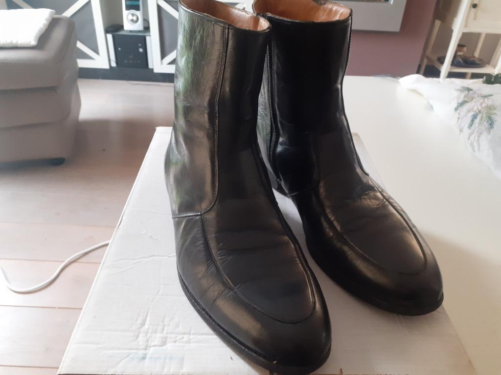 schoenen, laarzen zwart  leder heren maat 45, Kleding | Heren, Schoenen, Ophalen of Verzenden, Zwart