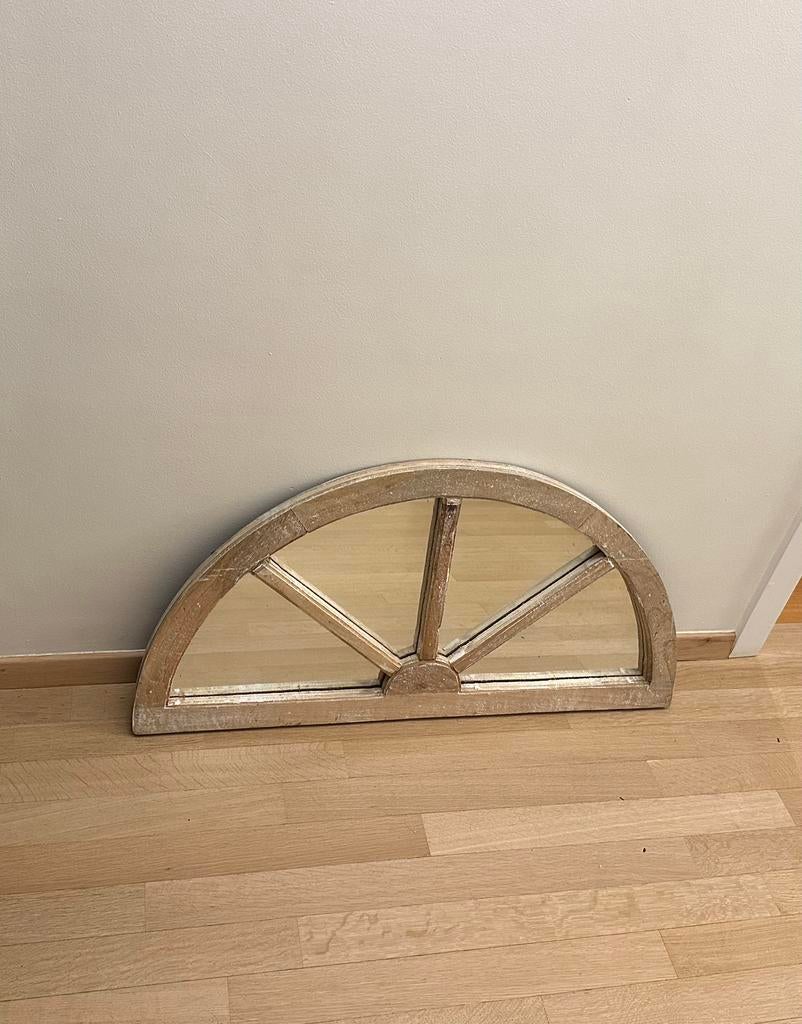 Miroir avec encadrement en bois, Maison & Meubles, Enlèvement, Comme neuf