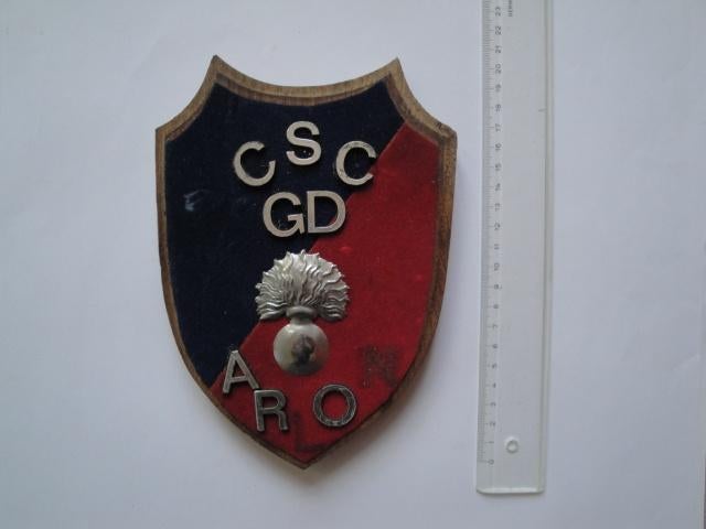 Crest Blason Gendarmerie Aarlen CSC, Ophalen of Verzenden, Rijkswacht