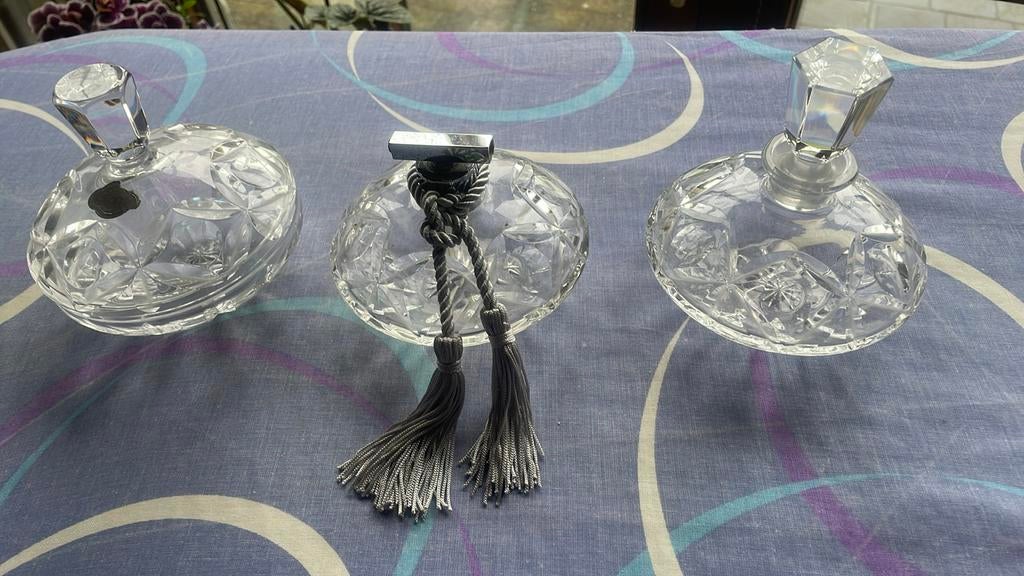 Parfumset in glas., Antiek en Kunst, Ophalen of Verzenden