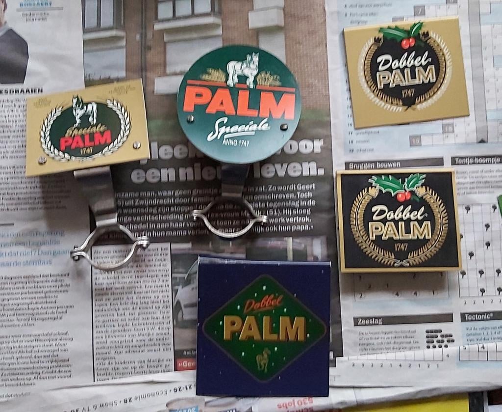 Palm tap ruiters en overschuifbare, Verzamelen, Biermerken, Ophalen of Verzenden, Palm