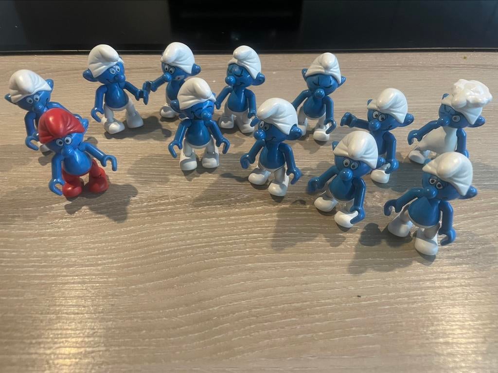 12 smurfen Peyo Guay jaren ‘80, Ophalen of Verzenden, Gebruikt