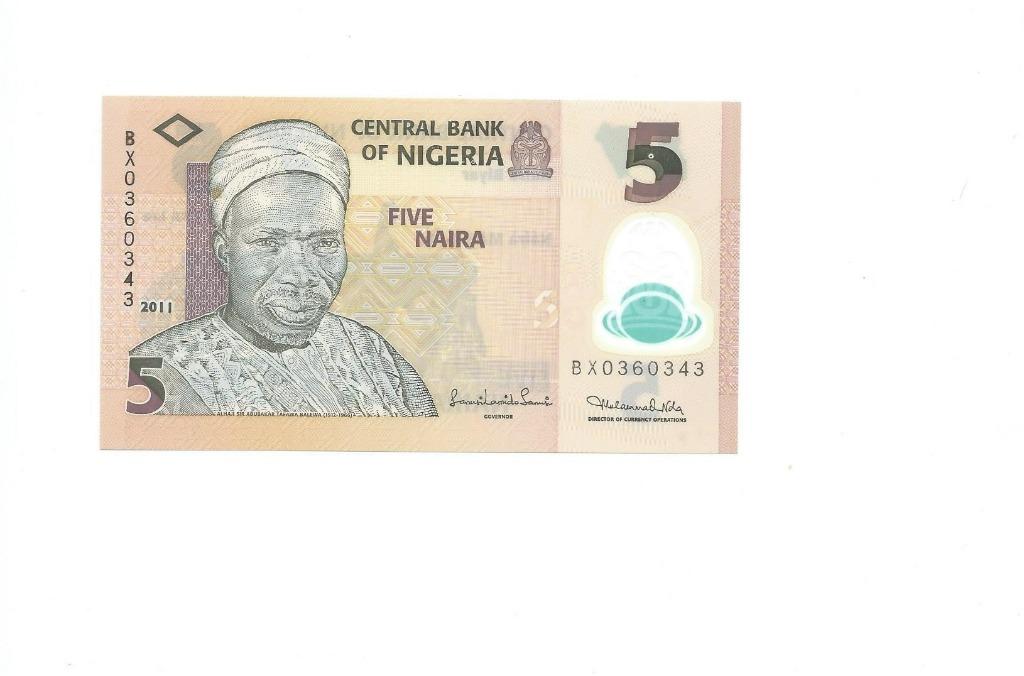 Nigeria, 5 Naira 2011, UNC., Timbres & Monnaies, Enlèvement ou Envoi, Nigeria, Billets en vrac