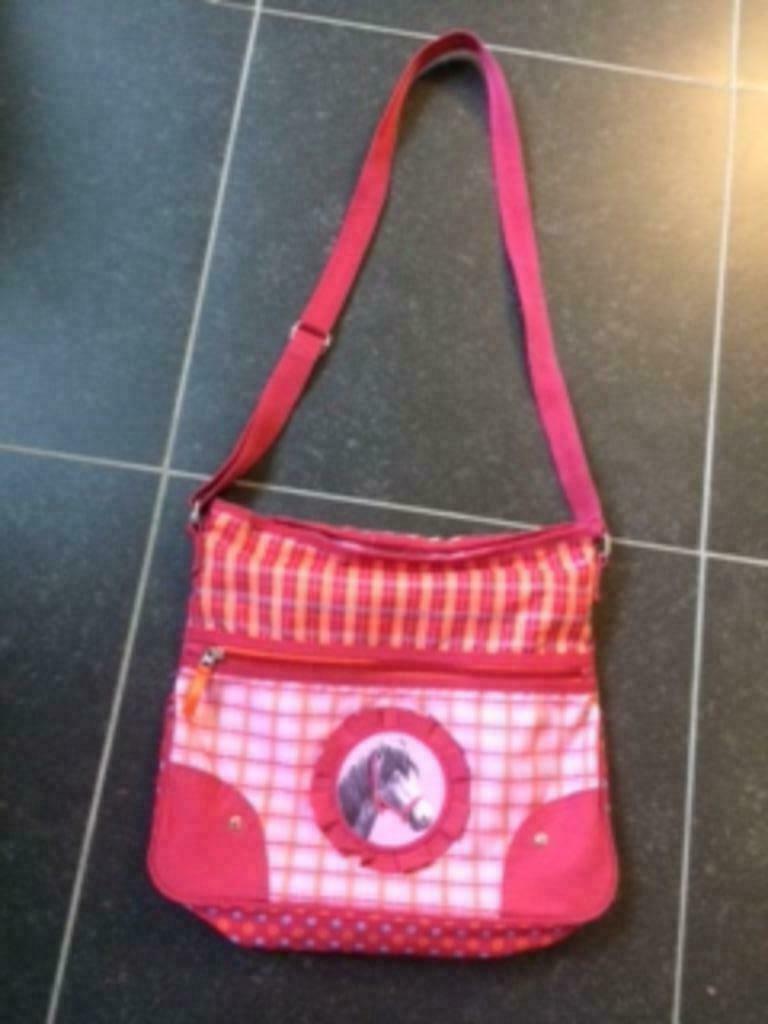 handtas/sporttas meisje met paard - heel goede staat, Overige merken, Gebruikt, 25 tot 40 cm, Ophalen of Verzenden