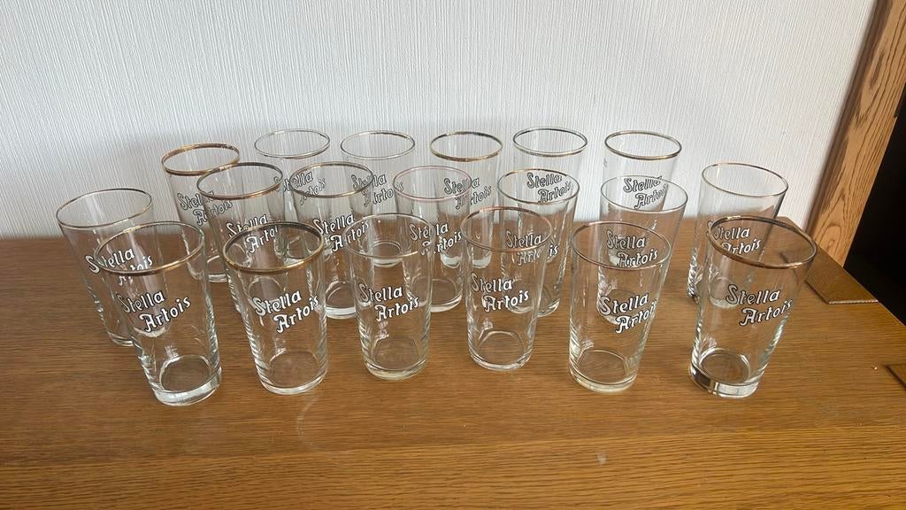 Lot van 37 stella glazen, Verzamelen, Ophalen, Gebruikt