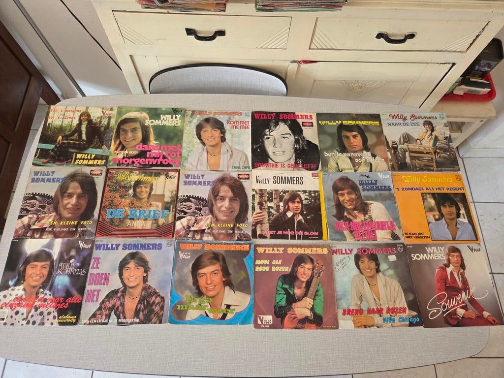 18 singels van Willy Sommers, pakketprijs mogelijk, Ophalen of Verzenden, Zo goed als nieuw, Nederlandstalig, Single