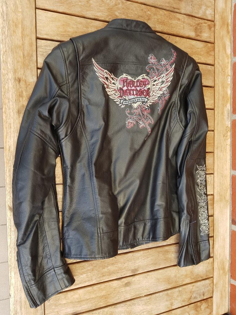 HARLEY DAVIDSON LEDEREN JAS, Jas | leer, Harley Davidson, Ophalen of Verzenden, Dames