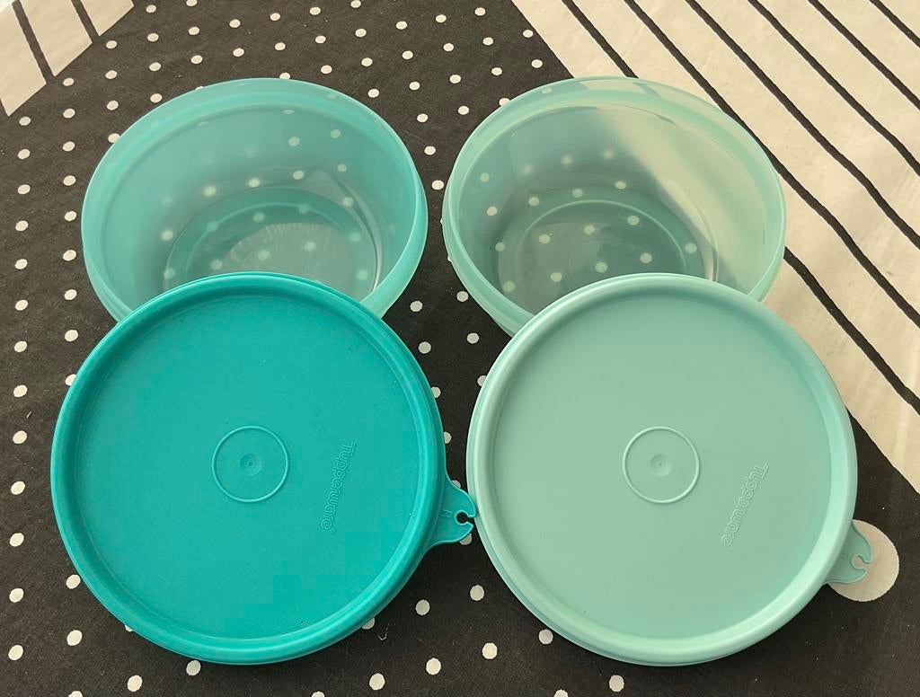 Tupperware ruimtekommenset, Huis en Inrichting, Ophalen of Verzenden, Nieuw, Blauw, Schaal
