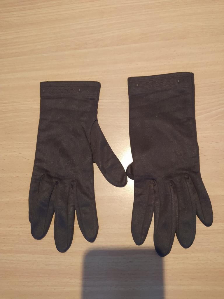 Suède handschoenen dames _bruin-_maat 38, Ophalen of Verzenden, Zo goed als nieuw, Maat 38/40 (M), Handschoenen