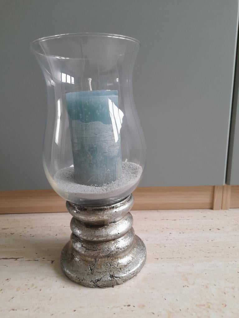 Windlicht met kaars, Huis en Inrichting, Ophalen, Zo goed als nieuw, Kaars