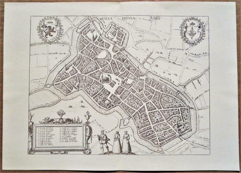 France - Städtestiche, Stadsgezichten, Cartes urbaines -1970, Antiquités & Art, Art | Eaux-fortes & Gravures, Enlèvement ou Envoi