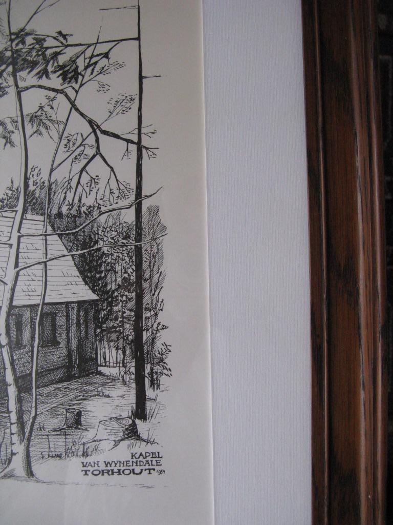 pentekening OLV van Wijnendale, Ophalen of Verzenden