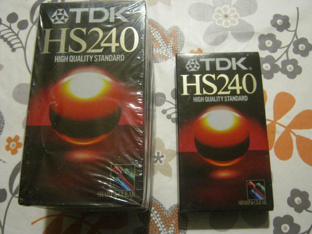 6 cassette pour vidéo neuf TDK HS240, Ophalen of Verzenden, Nieuw, Videoband