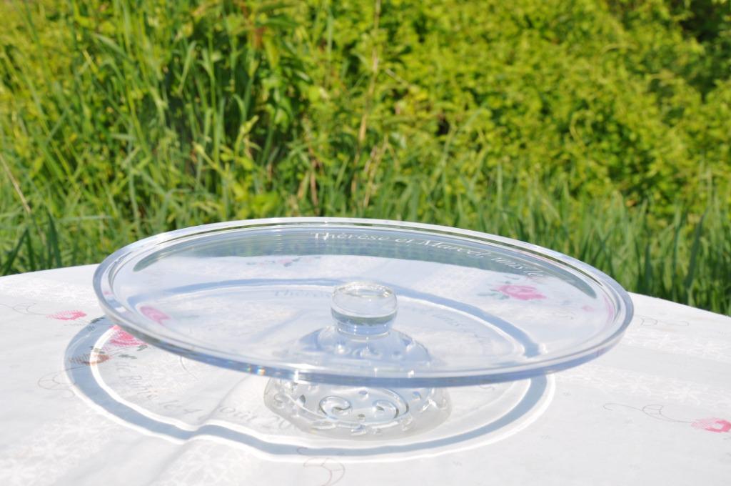 §  plat a tarte sur pied en verre, Antiquités & Art, Enlèvement ou Envoi