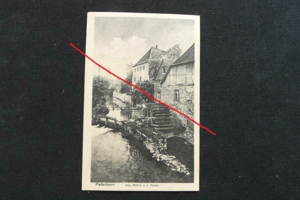 Postkaart 15/9/1917 Paderborn Alte Mühle, Duitsland WO I, Ophalen of Verzenden, Voor 1920, Gelopen, Duitsland