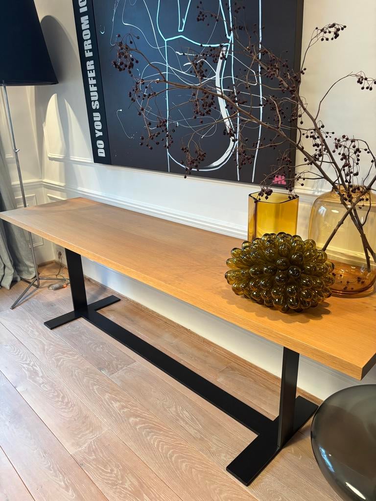 B&B Italia - table d'appoint, Maison & Meubles, 200 cm ou plus, Comme neuf, Enlèvement, Chêne